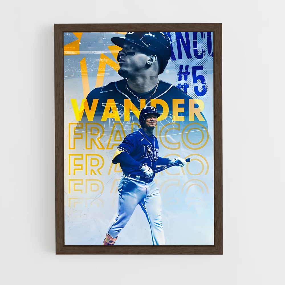 Poster Wander de franco – affiche Baseball (vue 5)